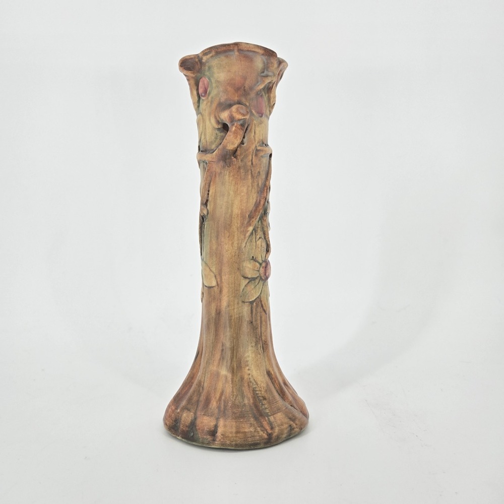 Vintage Weller Pottery Woodcraft Apple Tree Bud Vase 1920s Art Nouveau Faux Bois - Picture 6 of 12